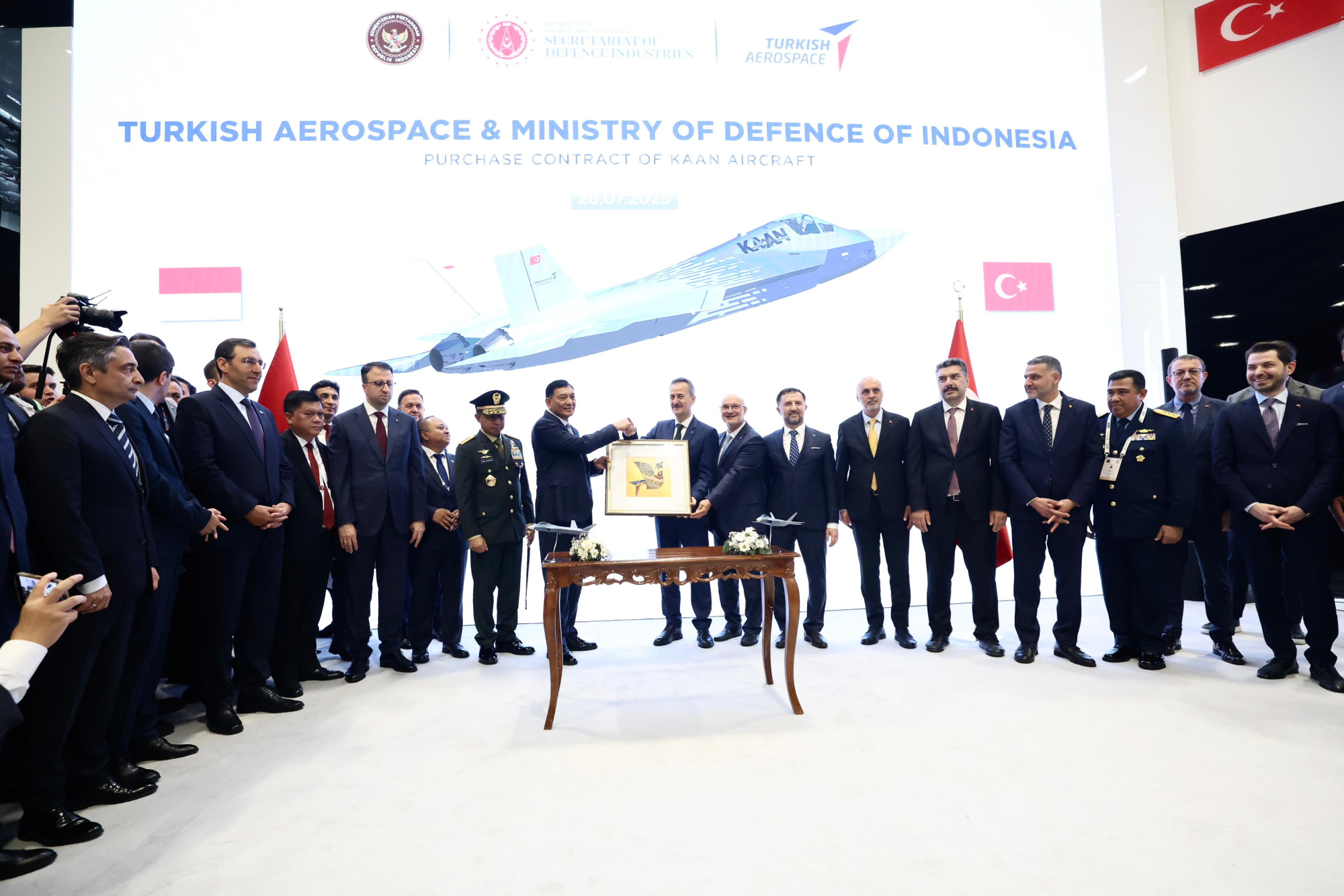 Menhan RI Saksikan Penandatanganan Kontrak Pengadaan 48 Pesawat Tempur KAAN, Kembangkan Kapasitas Industri Pertahanan Dalam Negeri