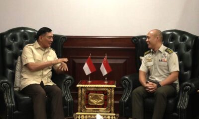 Menhan RI Terima Kunjungan Kehormatan Kepala Staf Angkatan Darat Singapura Bahas Penguatan Kerja Sama Pertahanan