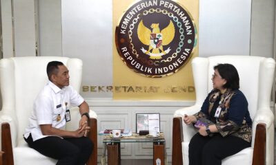 Sekjen Kemhan Terima Kunjungan Sekretaris Kementerian PPN/Bappenas