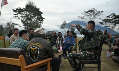 Kemhan Melalui Koops Satgas Swasembada Yonif 751/VJS, Bangun Pipanisasi Air Bersih Bagi Warga Perbatasan Papua Pegunungan