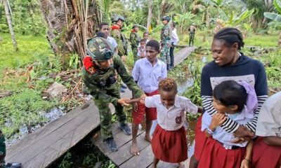 Program Makan Bergizi Gratis, Kemhan Bersama Satgas Yonif 733/Masariku Hadir di Pedalaman Papua Pegunungan
