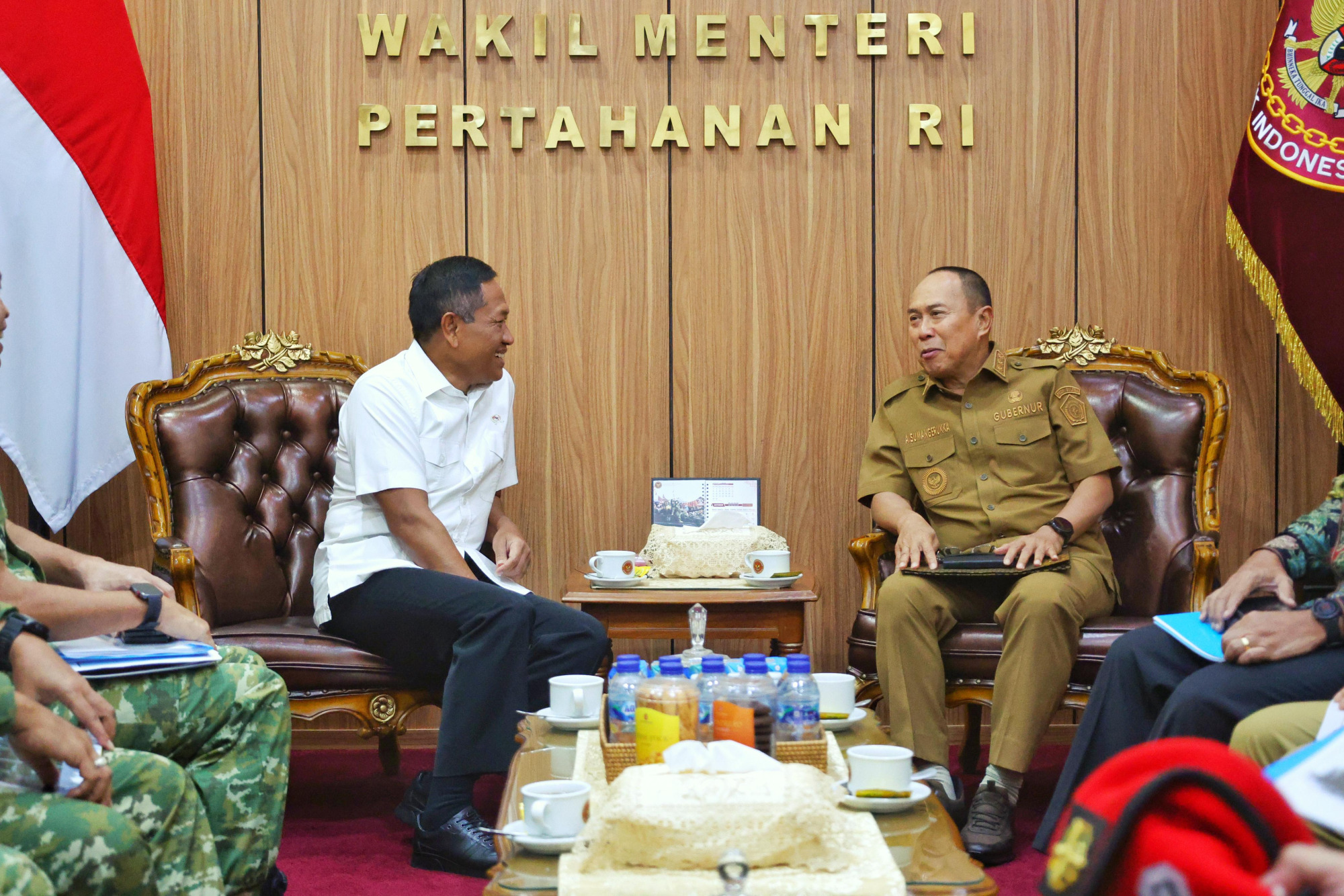 Wamenhan Mewakili Menhan Terima Audiensi Gubernur Sulawesi Tenggara Bahas Pembentukan Kodam dan Pembangunan Mako Grup 5 Kopassus