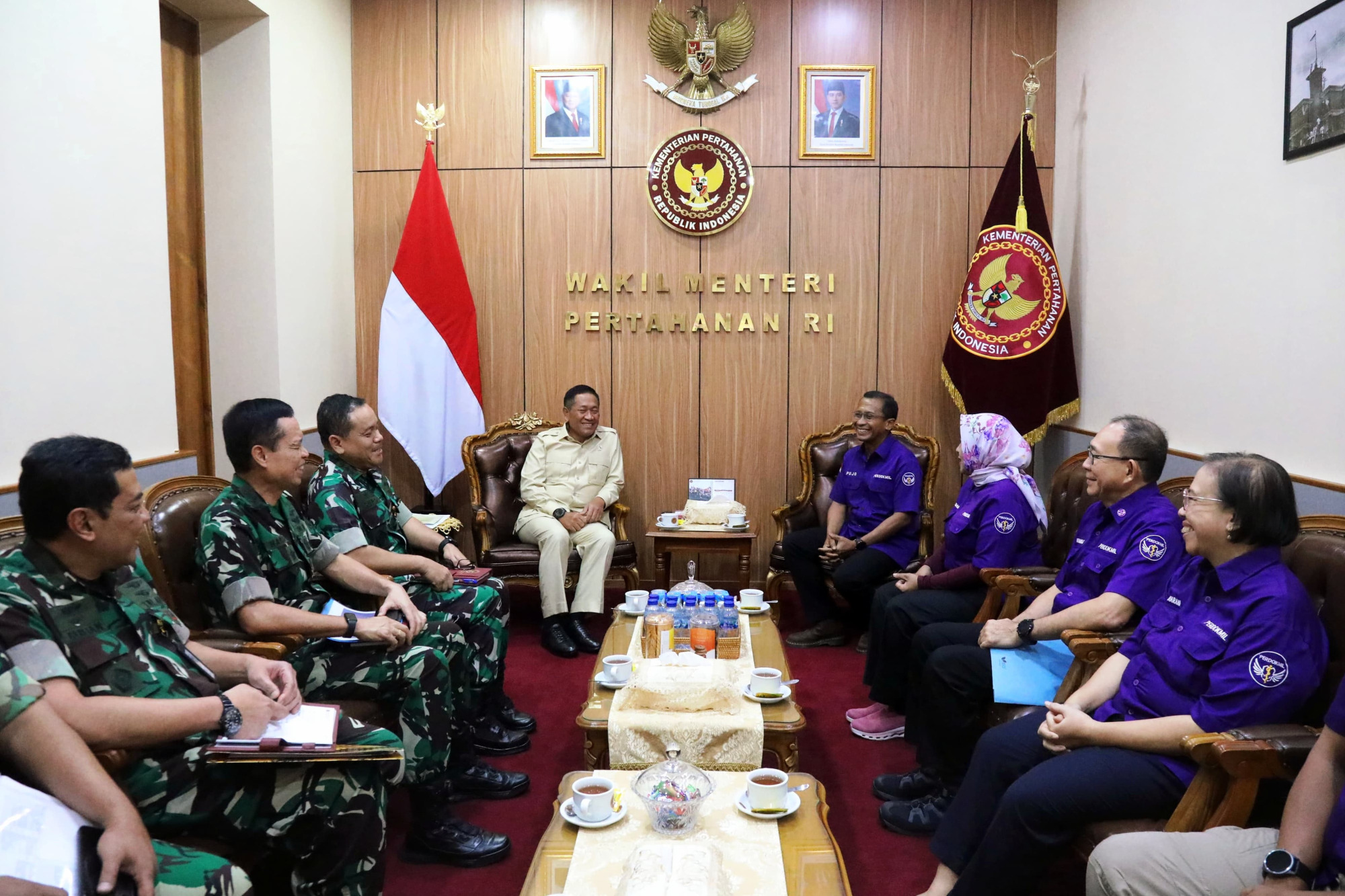 Wamenhan RI Terima Audiensi Panitia IMEDIC, Perkuat Sinergi Kedokteran Militer dan Ketahanan Kesehatan Nasional