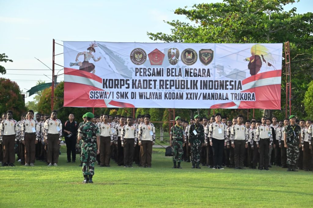 Kemhan dan KKRI Tanamkan Jiwa Bela Negara bagi Generasi Muda Papua Selatan di Merauke