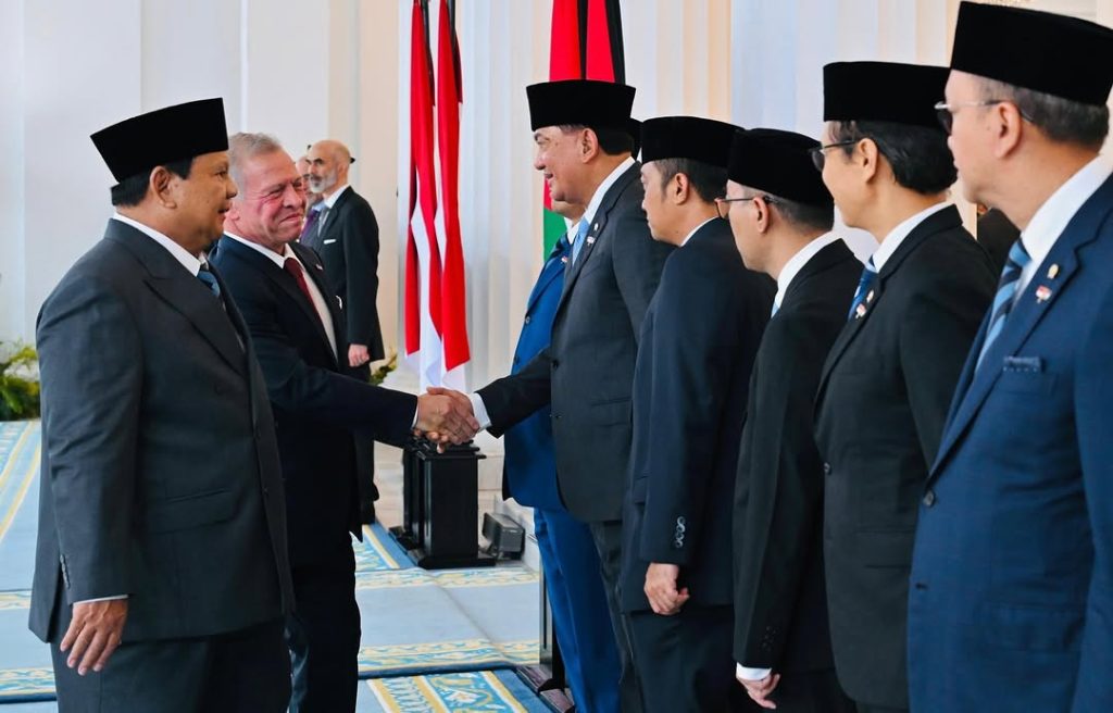 Menhan Sjafrie Dampingi Presiden Prabowo dalam Kunjungan Raja Kerajaan Yordania
