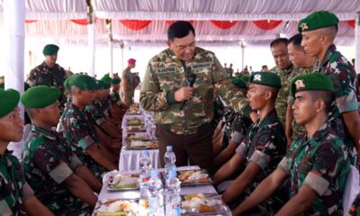 Menhan Sjafrie Kunjungi Yonif TP 828 di Kalsel, Soroti Ketahanan Pangan dan Pembangunan Wilayah