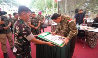 Menhan Sjafrie Tinjau Kesiapan Batalyon Teritorial Pembangunan 857/GG di Aceh