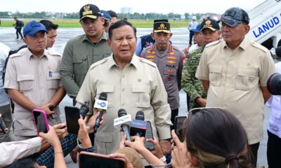 Menhan Dampingi Presiden Pastikan Penanganan Bencana Aceh dan Sumatra Utara Berjalan Baik