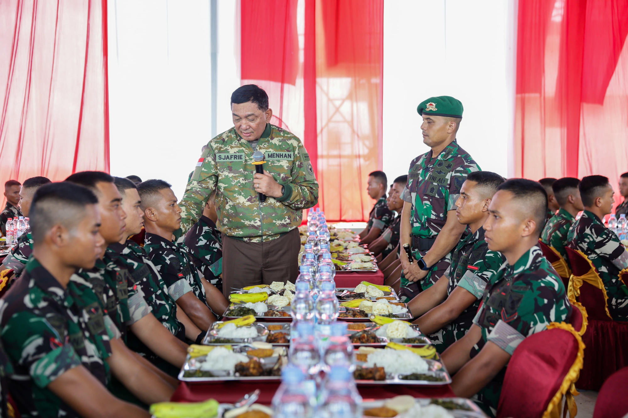 Menhan Sjafrie Perkuat Pembinaan Prajurit Yon TP 846/Ksatria Silampari, dari Pangkalan hingga Ketahanan Pangan