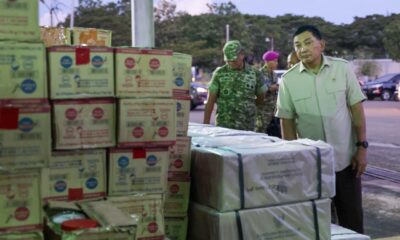 Menhan Tinjau Langsung Kesiapan Bantuan Kemanusiaan di Posko Terpadu Penanganan Bencana Alam Aceh