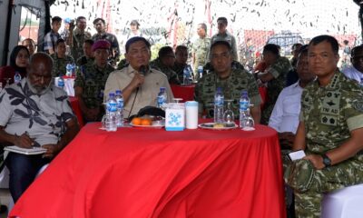 Menhan Kunjungi Yonif TP 861/Maleo Kamur Merauke, Tegaskan Prajurit TNI Harus Menyatu dengan Rakyat Papua