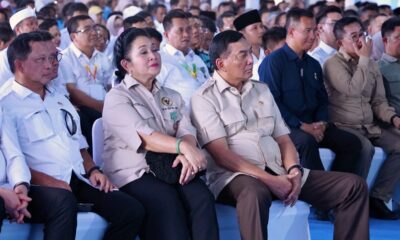 Menhan Sjafrie Dampingi Presiden RI pada Panen Raya Nasional dan Pengumuman Swasembada Pangan 2025