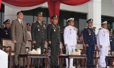 Menhan Sjafrie Hadiri Upacara Prasetya Perwira Prajurit Karier TNI TA 2026 di Mabes TNI