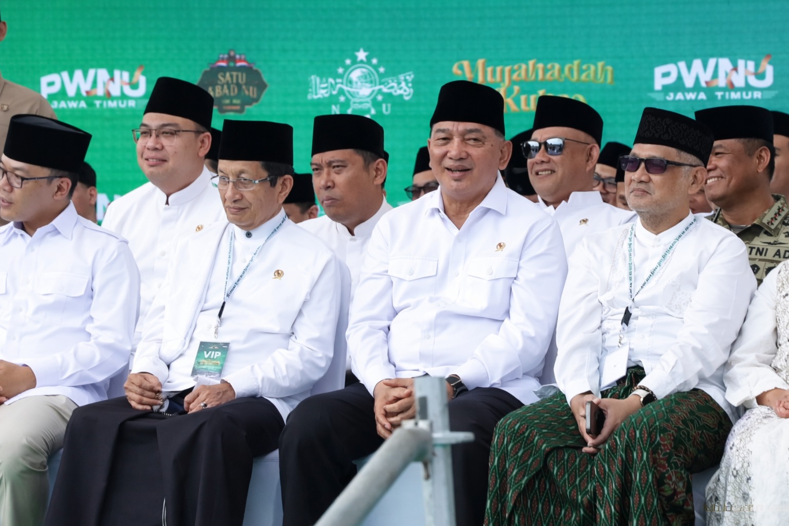 Menhan Dampingi Presiden Hadiri Mujahadah Kubro Satu Abad NU, Tegaskan Persatuan Bangsa