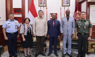 Menhan RI Terima Kunjungan Dubes Republik Rwanda, Bahas Peluang Kerja Sama Pertahanan