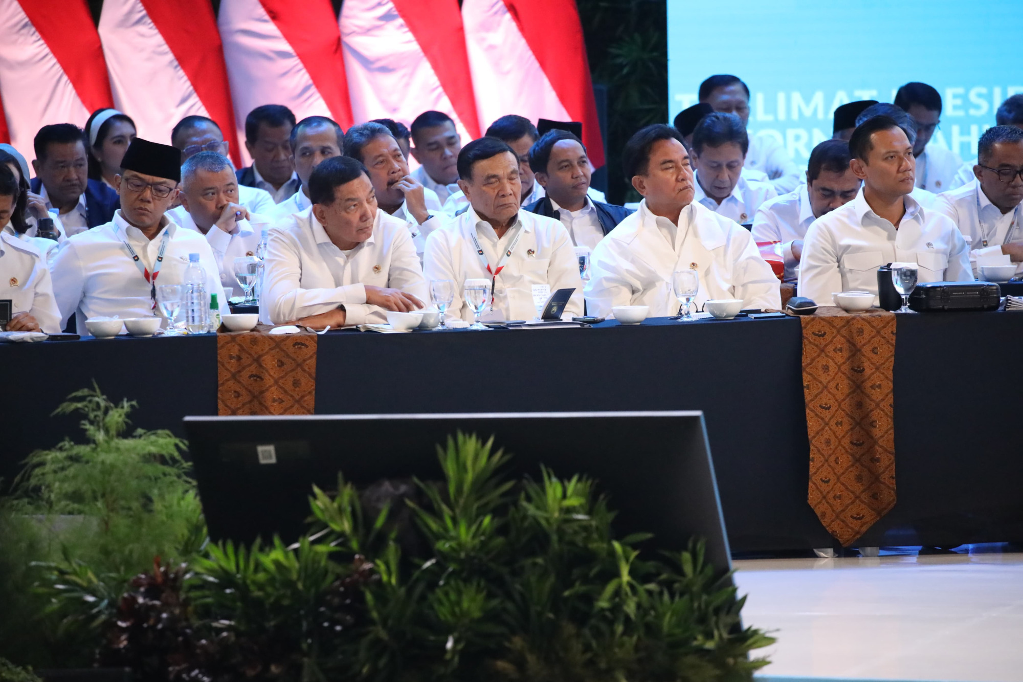 Menhan Sjafrie Hadiri Rakornas 2026 Pimpinan Presiden Prabowo