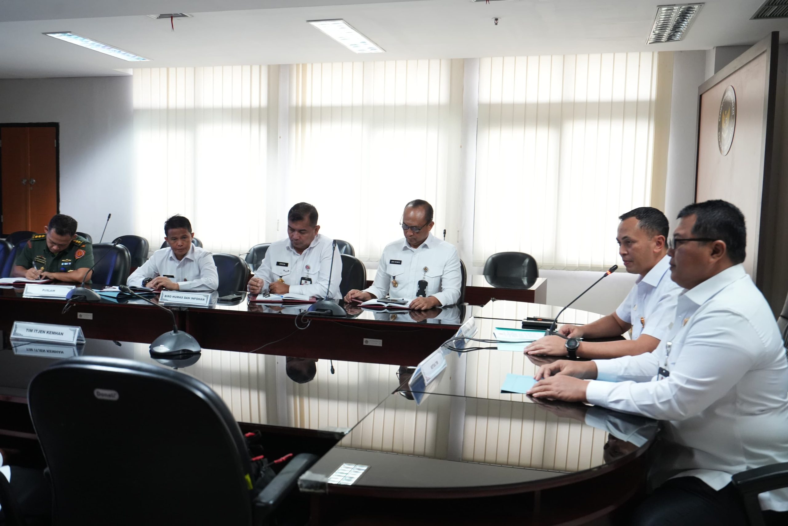 Perkuat Good Governance, Biro Humas dan Puslaik Kemhan Laksanakan Taklimat Awal Entry Meeting Audit Kinerja 2025