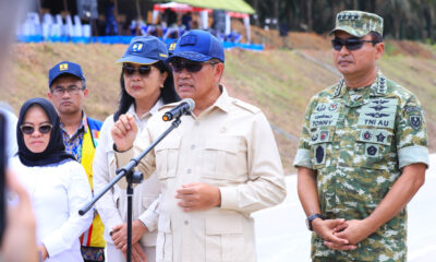 Perkuat Kesiapsiagaan Udara, Wamenhan RI Tinjau Kesiapan Uji Coba Pendaratan F-16 dan Super Tucano di Jalan Tol Lampung