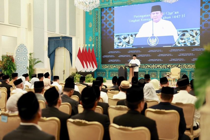 Menhan Sjafrie  Hadiri Peringatan Nuzulul Qur’an 1447 H di Istana Negara