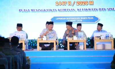 Perkuat Sinergitas, Menhan Sjafrie Hadiri Buka Puasa Bersama TNI-Polri di Mabes Polri