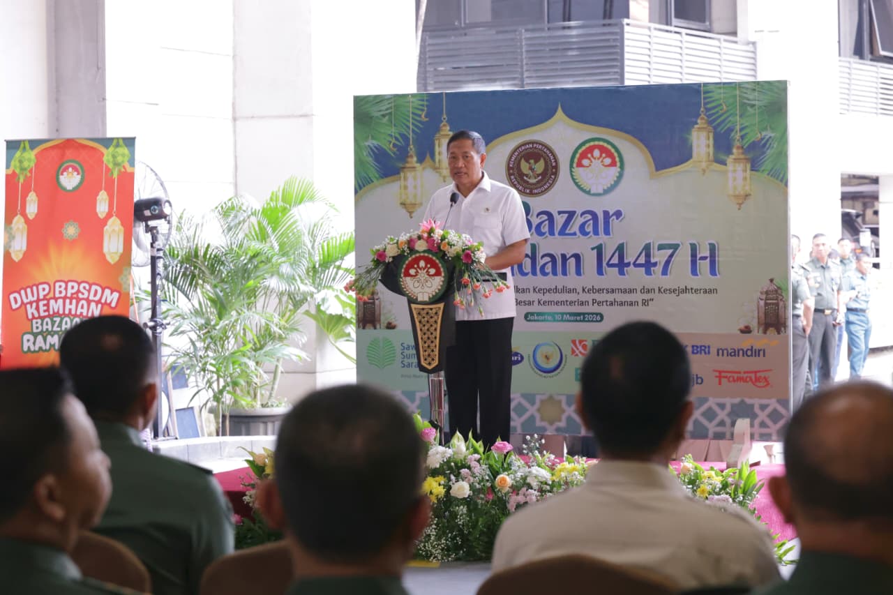Wamenhan Buka Bazar Ramadan Kemhan, Pererat Kebersamaan Menyambut Idulfitri
