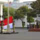 Dirjen Strahan Kemhan Pimpin Upacara Bendera Bulanan