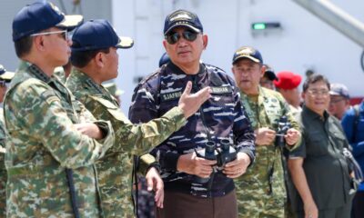 Menhan Sjafrie Tinjau Latihan Gabungan TNI di Perairan Karimunjawa