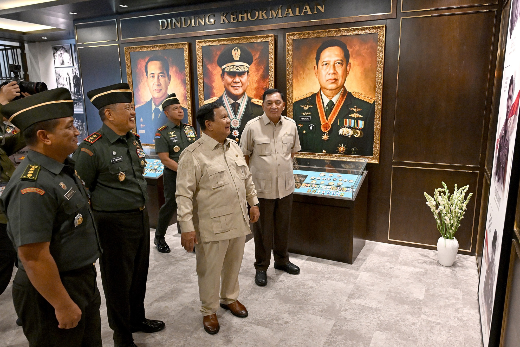 Menhan RI Dampingi Presiden Resmikan Renovasi Museum dan Perpustakaan Seskoad