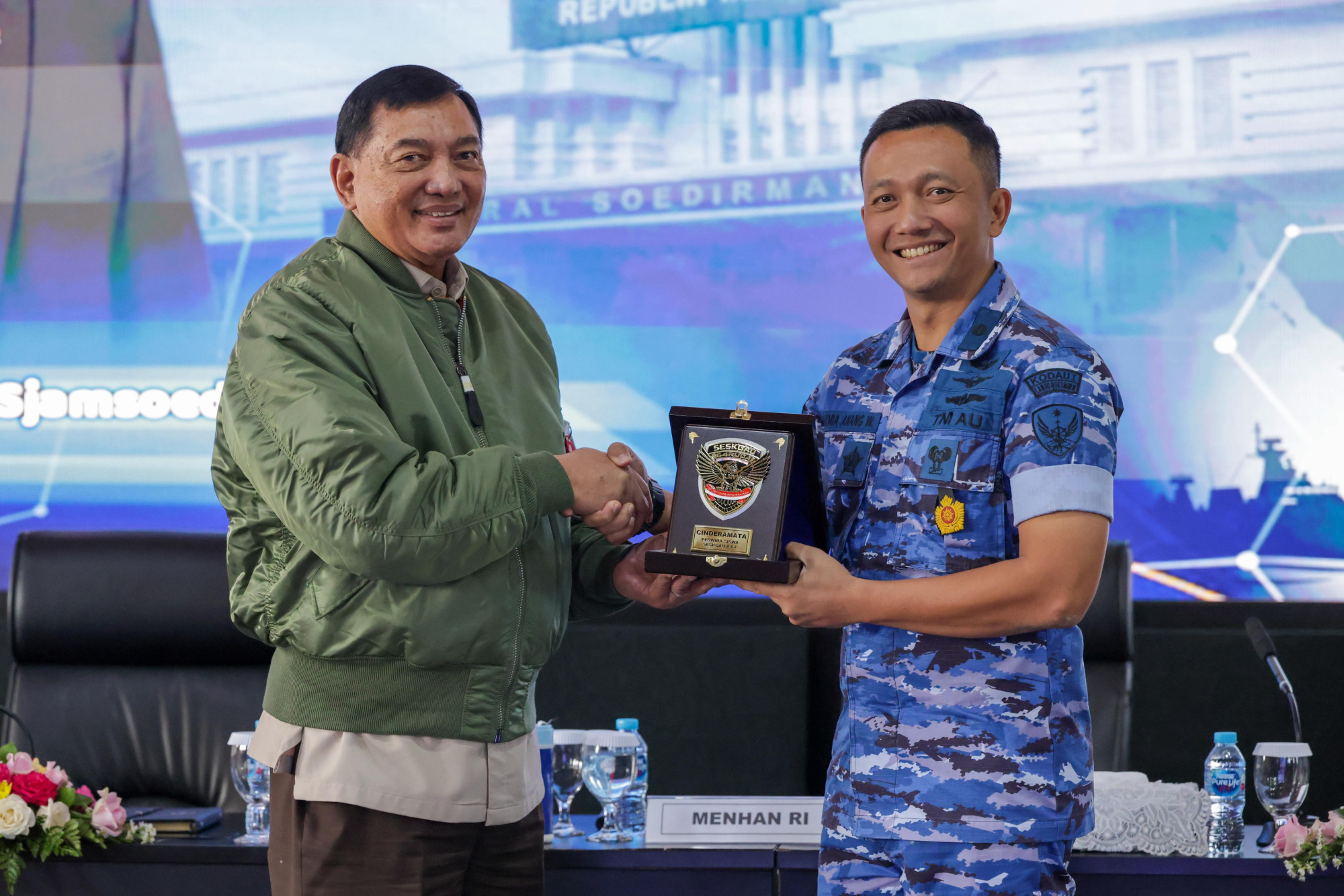 Menhan RI Berikan Pembekalan kepada Pasis Seskoau Angkatan ke-64 Tahun Pendidikan 2026