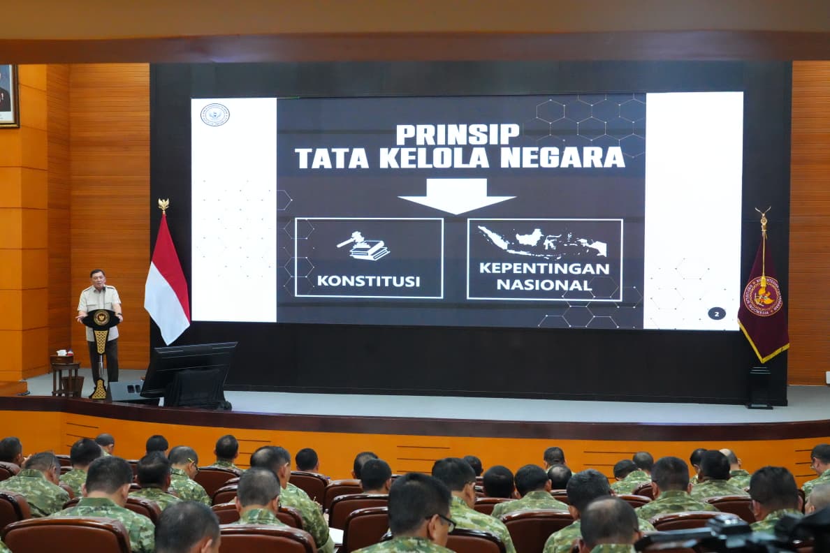 Menhan RI Berikan Pengarahan Kerja kepada Pejabat Eselon I dan II Kemhan RI