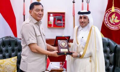 Menhan RI Terima Kunjungan Dubes Qatar, Bahas Penguatan Kerja Sama Pertahanan