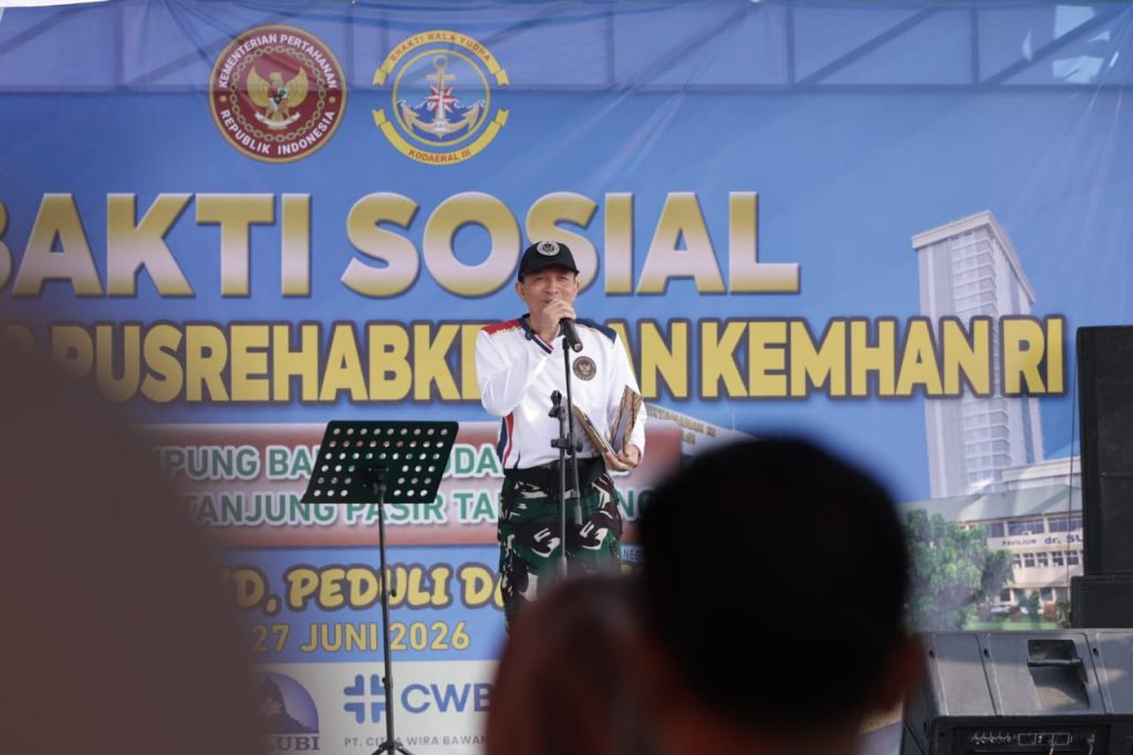 Pusrehabkeshan Kemhan RI Gelar Bakti Sosial Kesehatan Dalam Rangka HUT Ke-58 Di Tanjungpasir