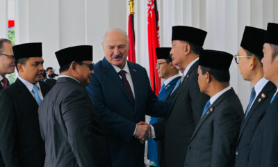Menhan RI Dampingi Presiden Prabowo Terima Kunjungan Kenegaraan Presiden Belarus
