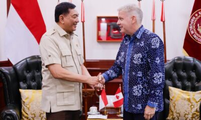 Menhan RI Terima Kunjungan Perpisahan Dubes Kanada Untuk Indonesia