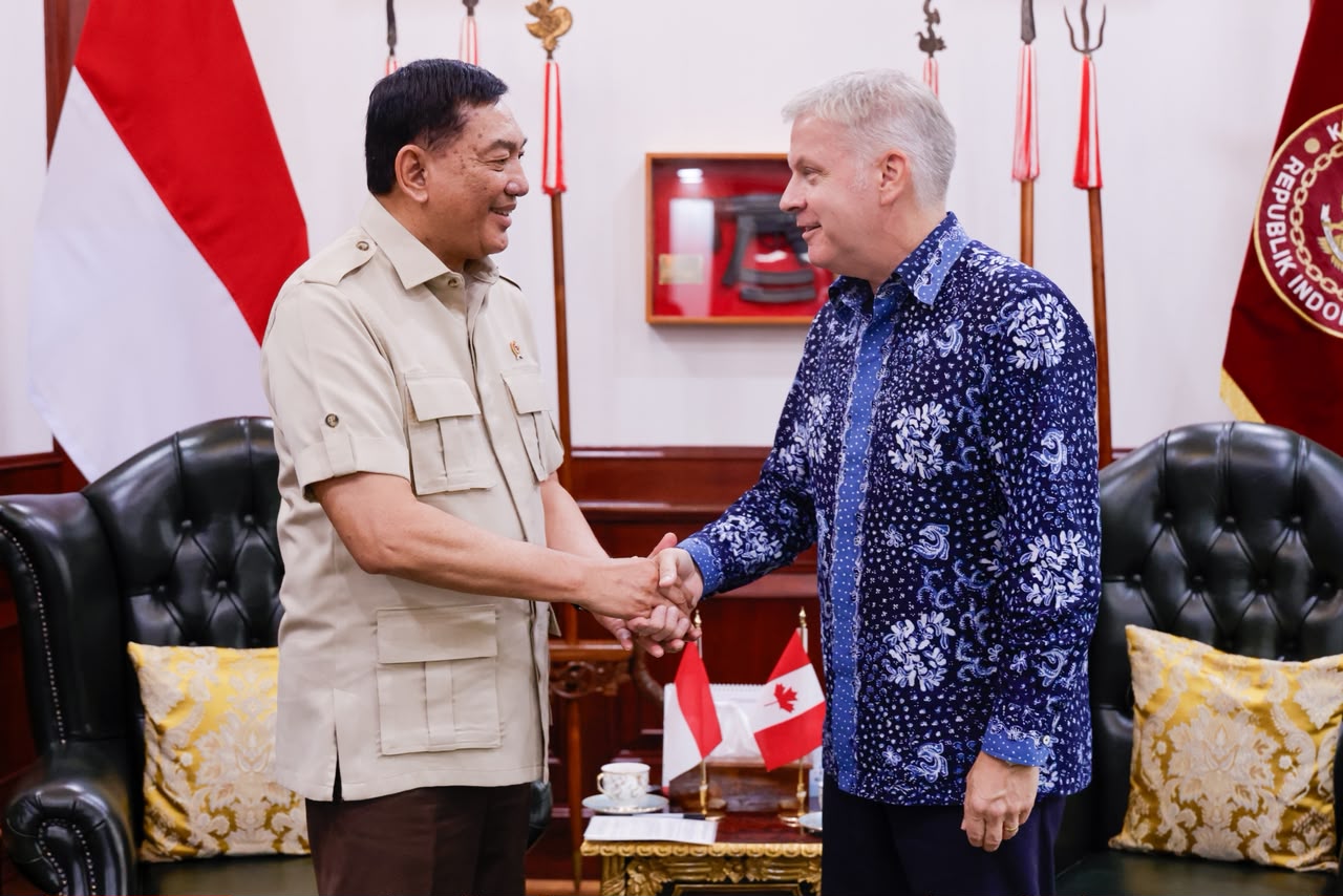 Menhan RI Terima Kunjungan Perpisahan Dubes Kanada Untuk Indonesia