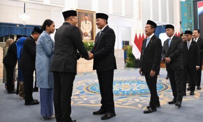 Menhan Sjafrie Hadiri Pelantikan Kepala BGN serta Pimpinan Universitas Republik Indonesia di Istana Negara