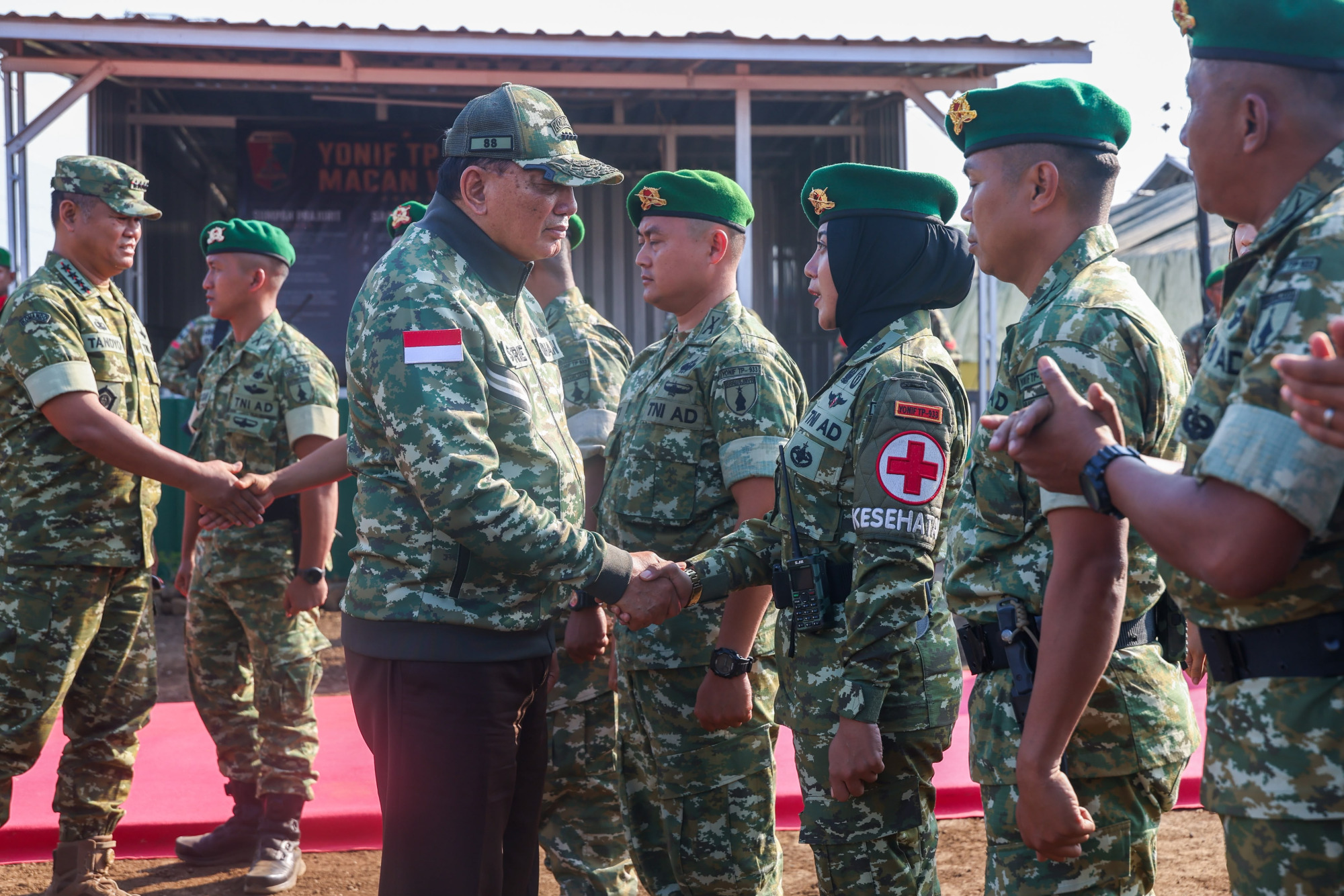 Menhan Sjafrie Kunker ke Yonif TP 933/Macan Wilis, Tekankan Pembinaan dan Pengawasan Prajurit
