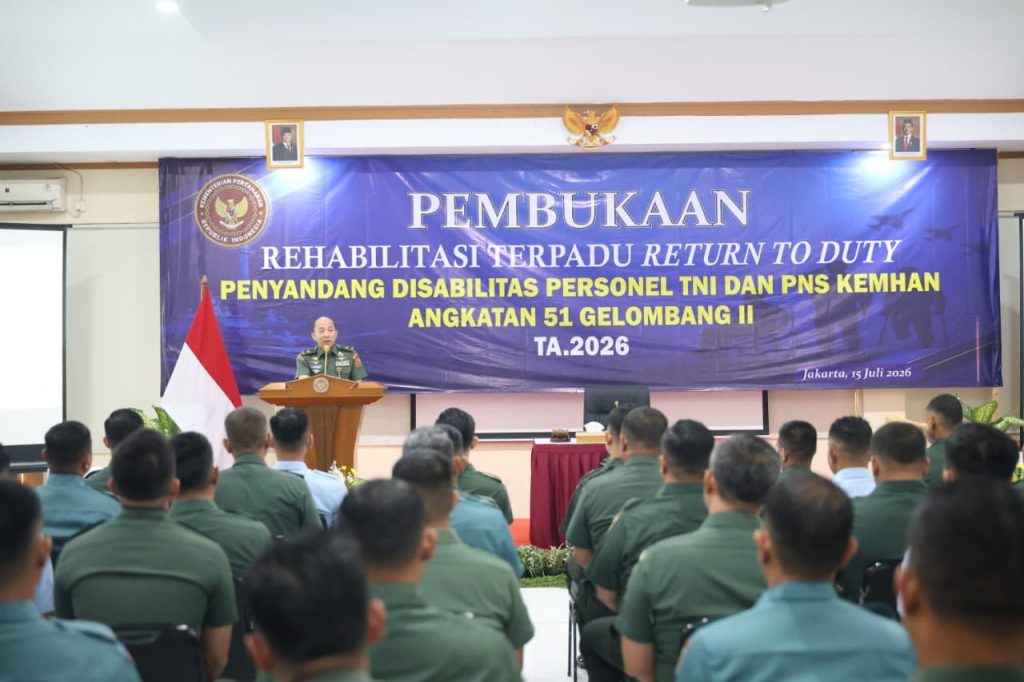 Pusrehabkeshan Kemhan Buka Rehabilitasi Terpadu Return To Duty Angkatan 51 Gelombang II Tahun 2026