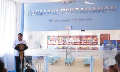 Wamenhan Resmikan Apotek Farmasi Pertahanan dan Kafe Jamu Rempah Baharwathan Kemhan di RSPPN Sodirman