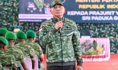 Menhan Kunker ke Yonif TP 902/Sri Paduka Gocah, Beri Pesan kepada Prajurit TNI