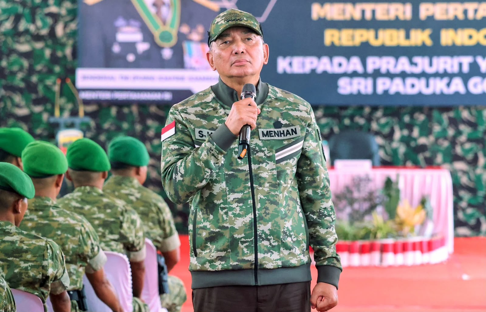 Menhan Kunker ke Yonif TP 902/Sri Paduka Gocah, Beri Pesan kepada Prajurit TNI