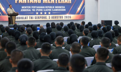 Menhan RI Berikan Pembekalan kepada Peserta Didik P3MD Batch 1 di Kodiklat TNI