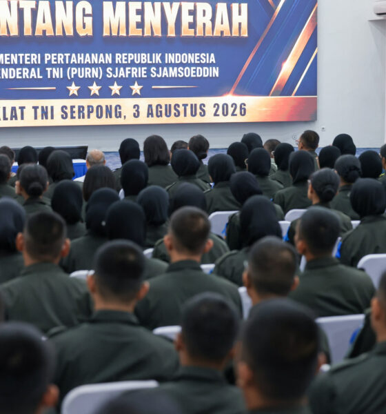 Menhan RI Berikan Pembekalan kepada Peserta Didik P3MD Batch 1 di Kodiklat TNI