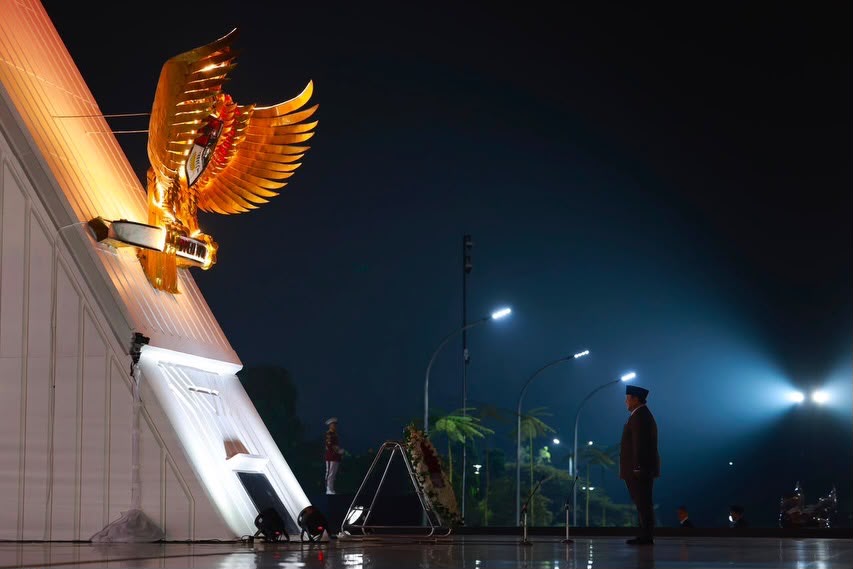 Menhan RI Hadiri Upacara Ziarah Nasional dan Renungan Suci HUT Ke-81 Kemerdekaan RI