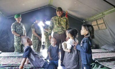 Menhan Sjafrie Kunjungi Yonif TP 942/Arya Wangsakara