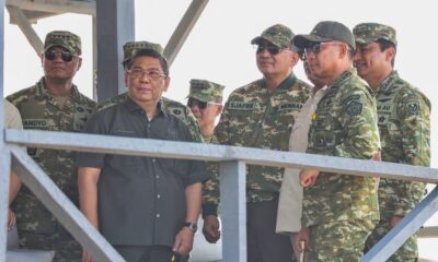 Menhan Sjafrie Tinjau Langsung Latihan Operasi TNI di Dabo Singkep, Kepulauan Riau