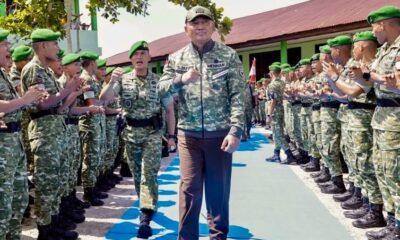Menhan Tinjau Marshaling Area Yonif TP 898/Pancalang Cakti, Pastikan Kesiapan Pembangunan Satuan Teritorial Pembangunan
