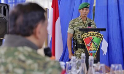 Menhan Tinjau Marshaling Area Yonif TP 952/Imam Bulqin, Tekankan Kehadiran TNI yang Bermanfaat bagi Masyarakat