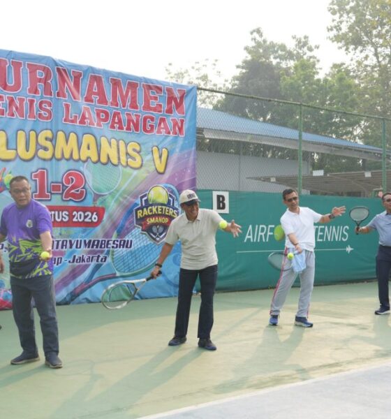 Wamenhan Donny Buka Turnamen Tenis Beregu Alusmanis V Tahun 2026 Di Mabesau Jakarta