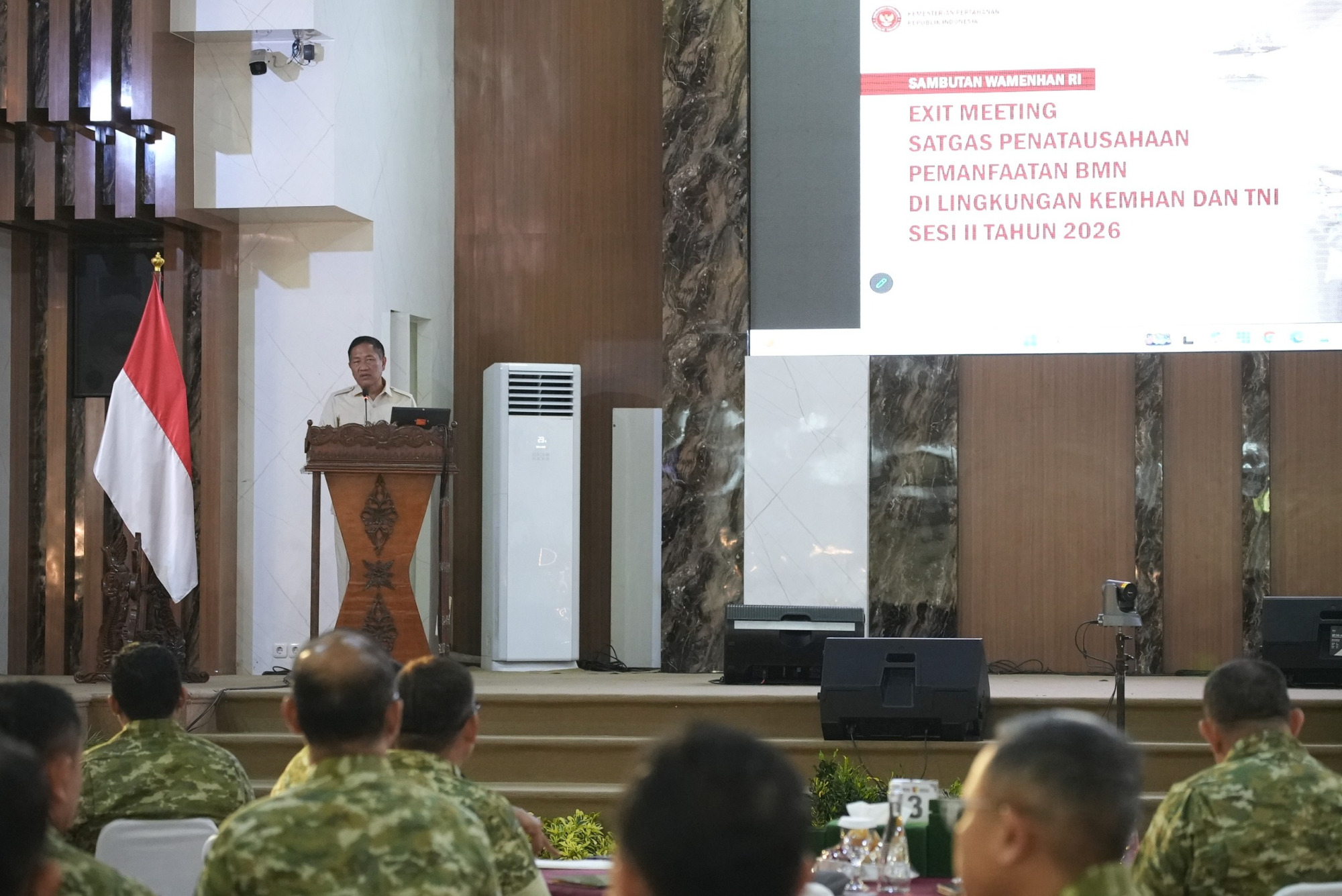 Wamenhan Tegaskan Pengelolaan BMN Kemhan dan TNI Harus Tertib, Transparan, dan Akuntabel